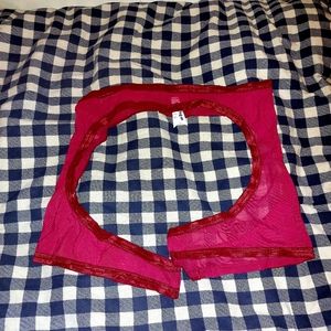 Red Hot Mesh Leg Bands (SAMPLE SALE)